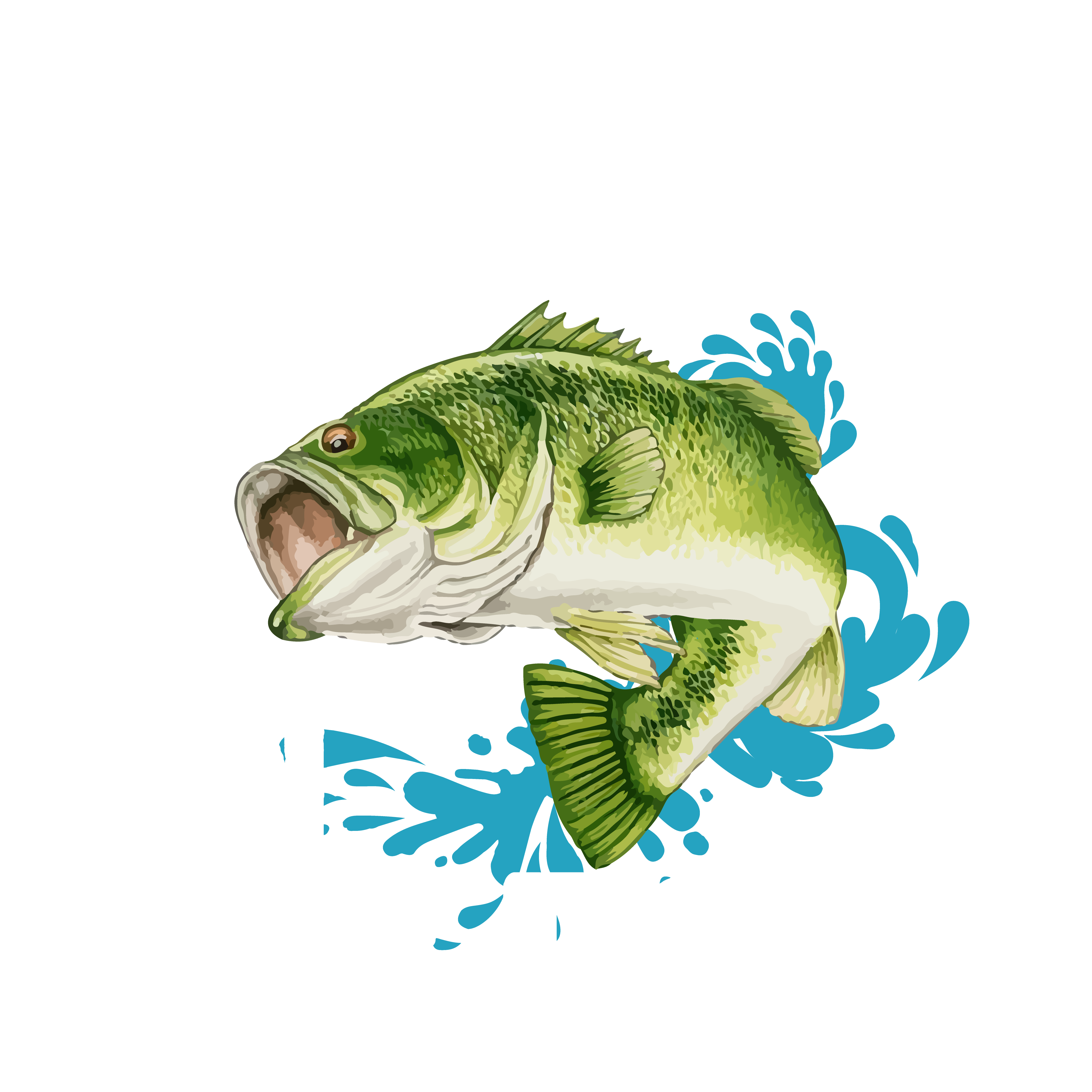 Fishing DTF transfer designs