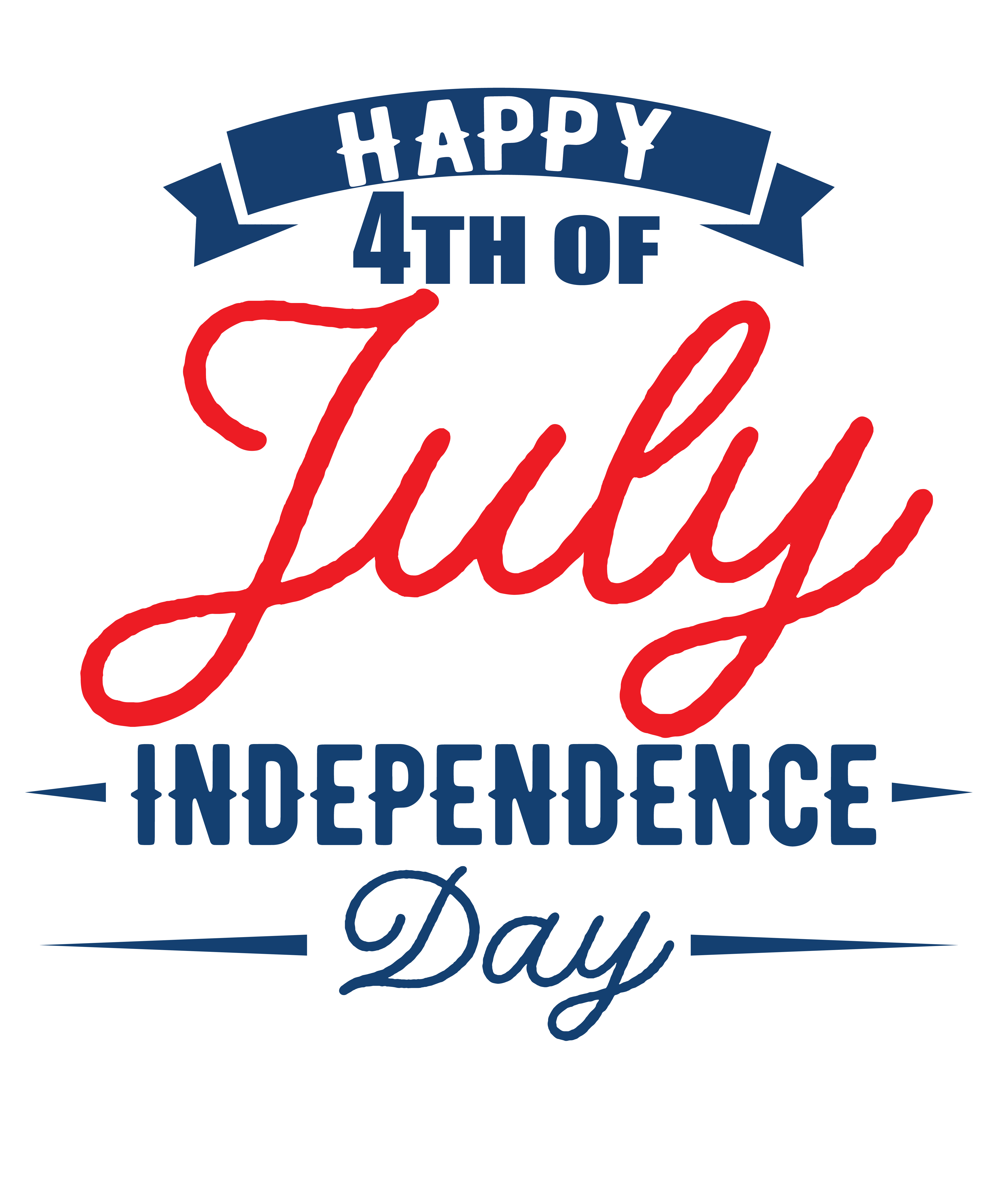 Fourth of July DTF transfer designs