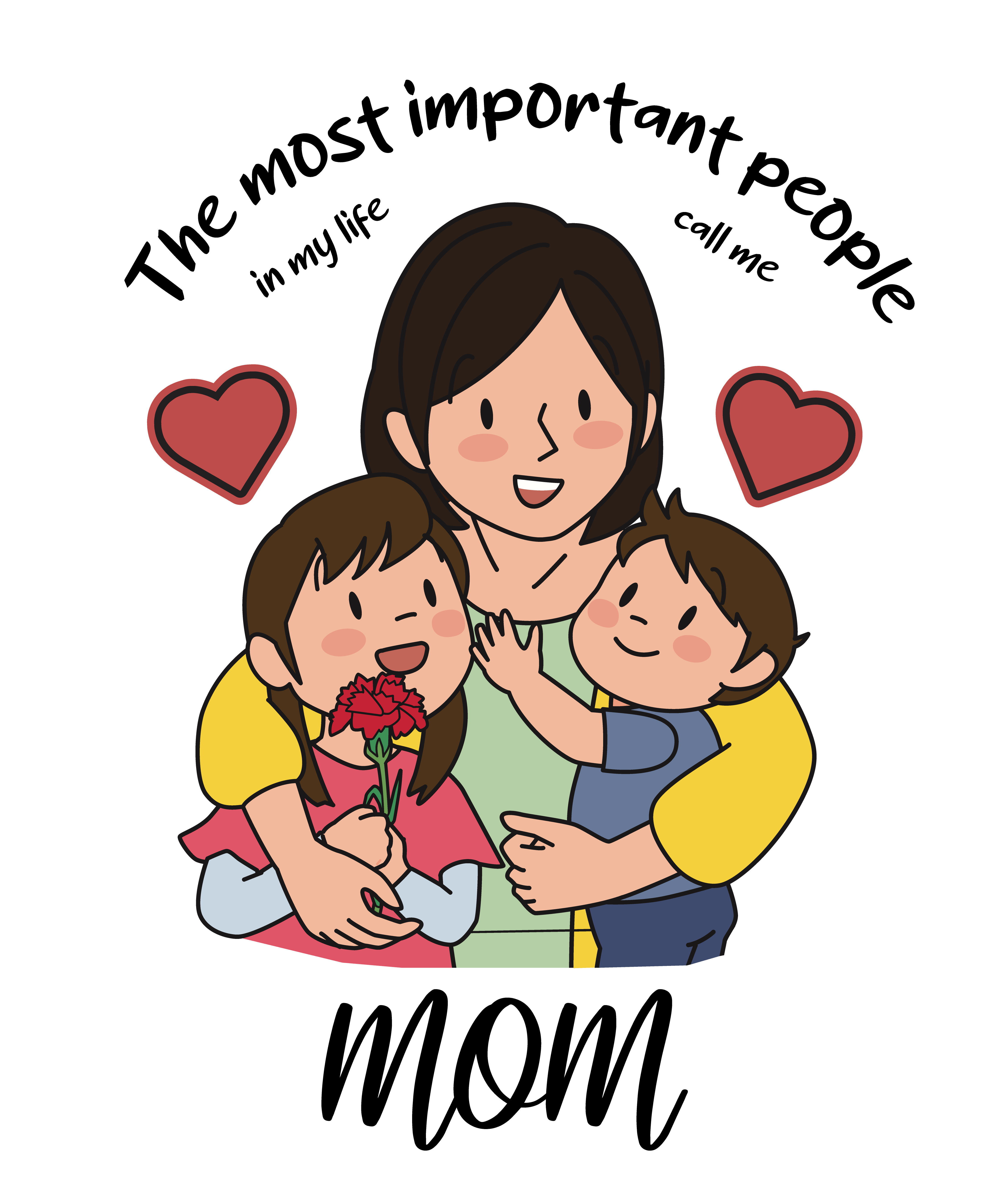 Mom DTF transfer designs